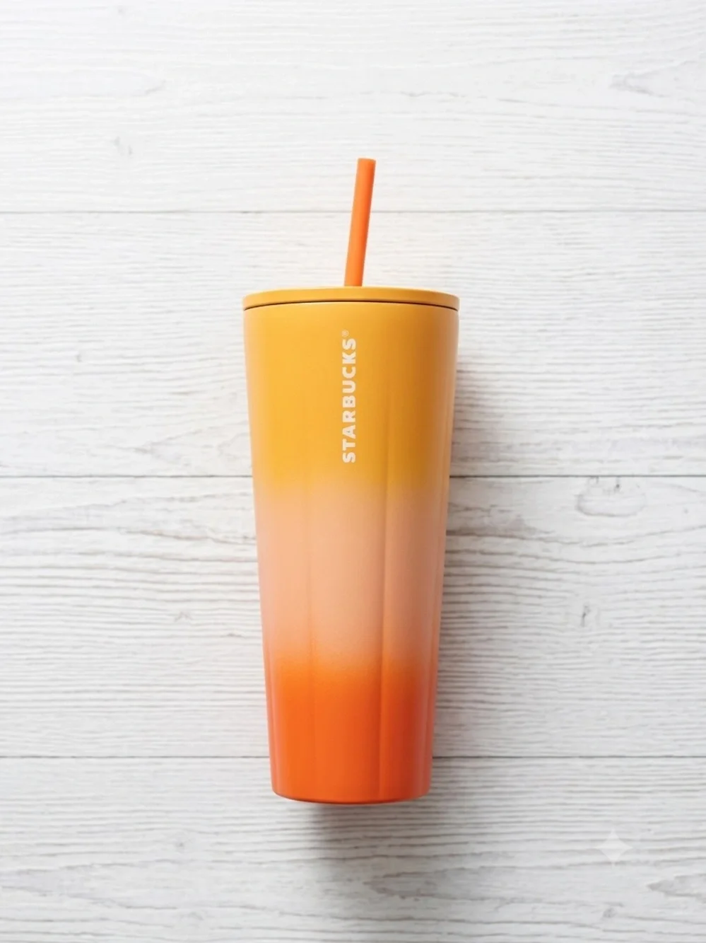 Starbucks Venti 24oz Spring 2024 Gradient Orange Sherbet Stainless Steel Tumbler